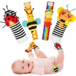 Infinno Baby Wrist Rattle Socks and Foot Finder Set