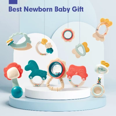 Rattles Teethers for Babies 0-3-6-12 Months