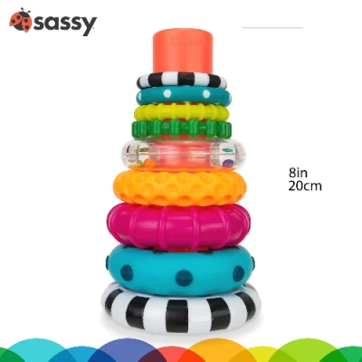 Sassy Stacks of Circles Stacking Ring STEM Learning Toy