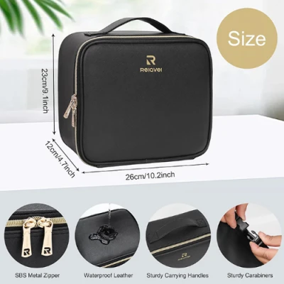 Relavel Travel Makeup Bag With LED Mirror