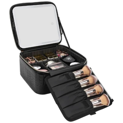 Professional Travel Cosmetic Bag with Removable Partitions